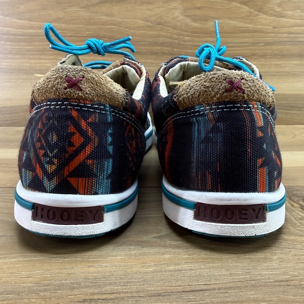 Twisted X Hooey Loper Casual Sneakers Flats Womens 10 M Black Teal South Western - Picture 7 of 11